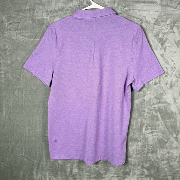 Lululemon Evolution Short Sleeve Pique Polo‎ Shirt Medium - Picture 3 of 8